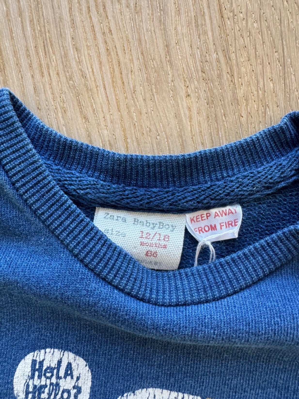 Sweatshirt ~ 80/86 ~ Zara Baby Boy