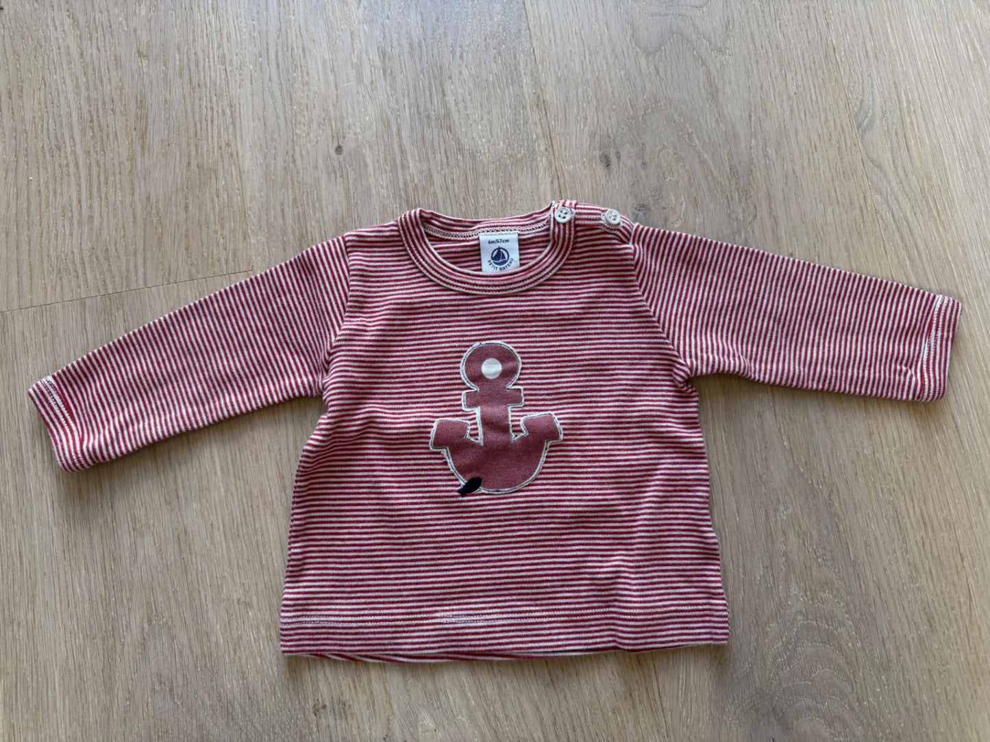 Langarmshirt ~ 56/62 ~ Petit Bateau