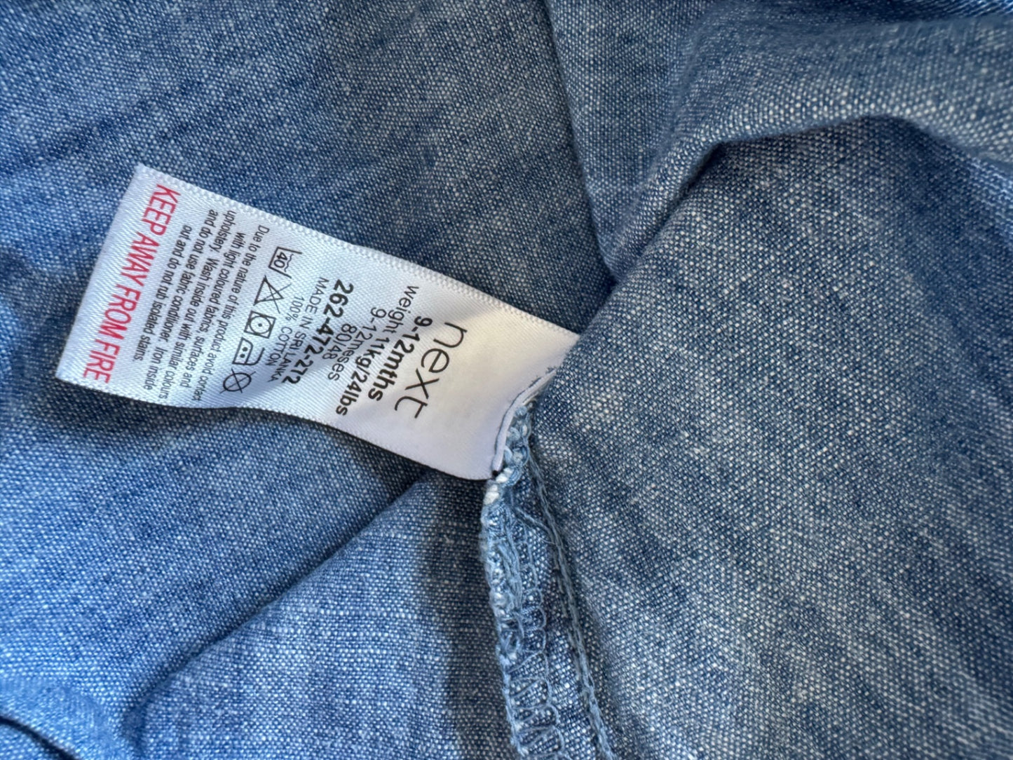 Jeansbluse ~ 68/74 ~ Next