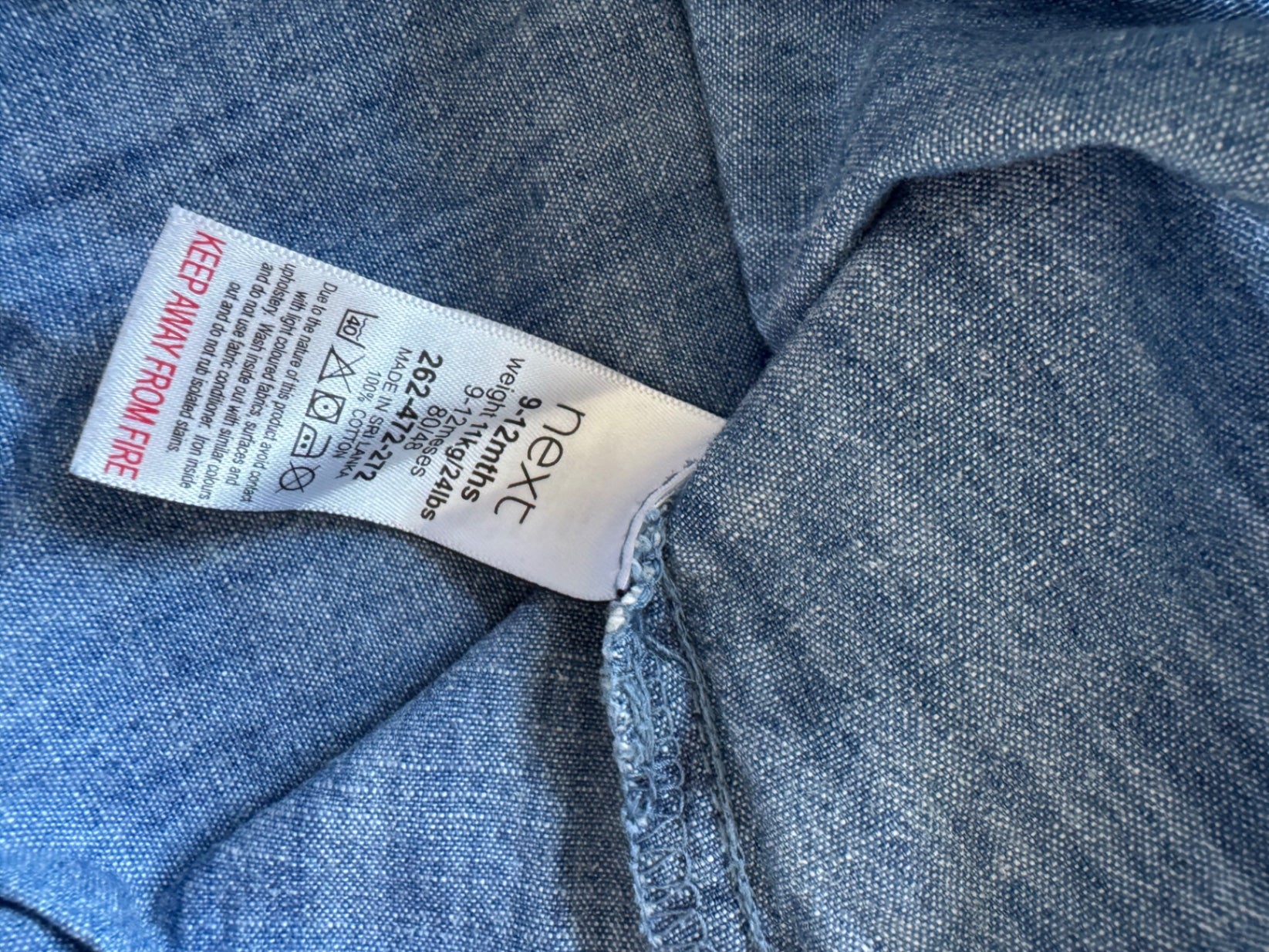 Jeansbluse ~ 68/74 ~ Next